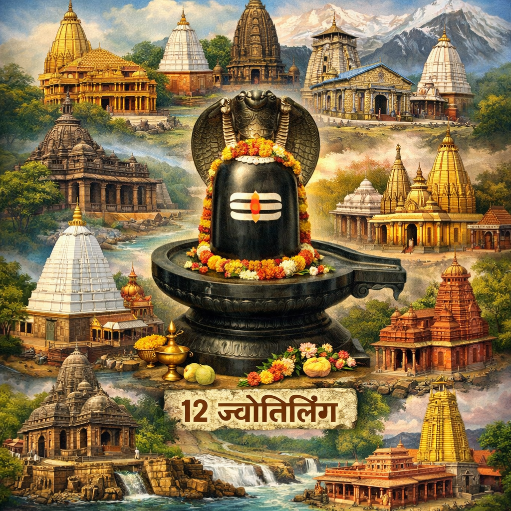 भारत में कुल 12 ज्योतिर्लिंग हैं उनके नाम और महत्व जानें