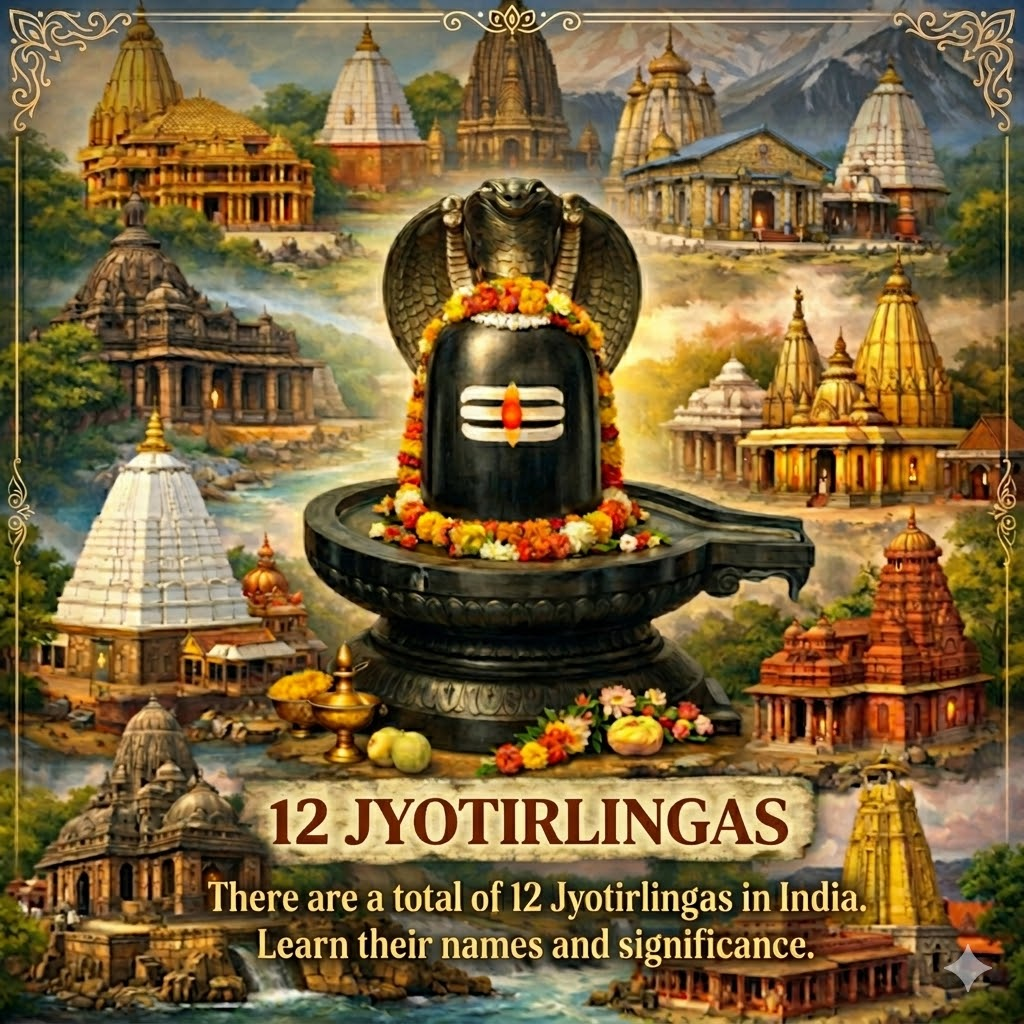 There are a total of 12 Jyotirlingas in India Learn their names and significance