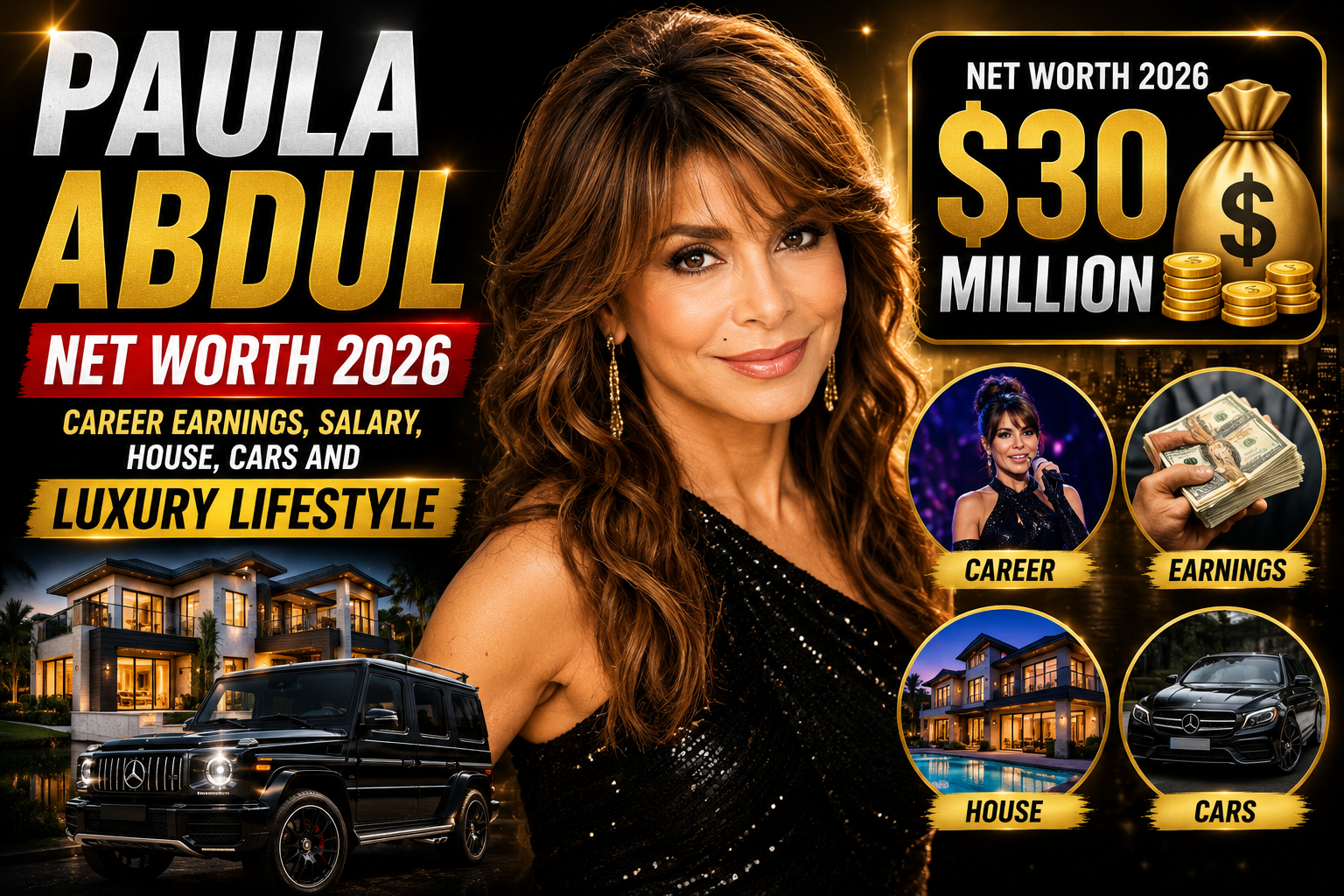 Paula Abdul Net Worth 2026 – Career Earnings, Salary, House, Cars and Luxury Lifestyle