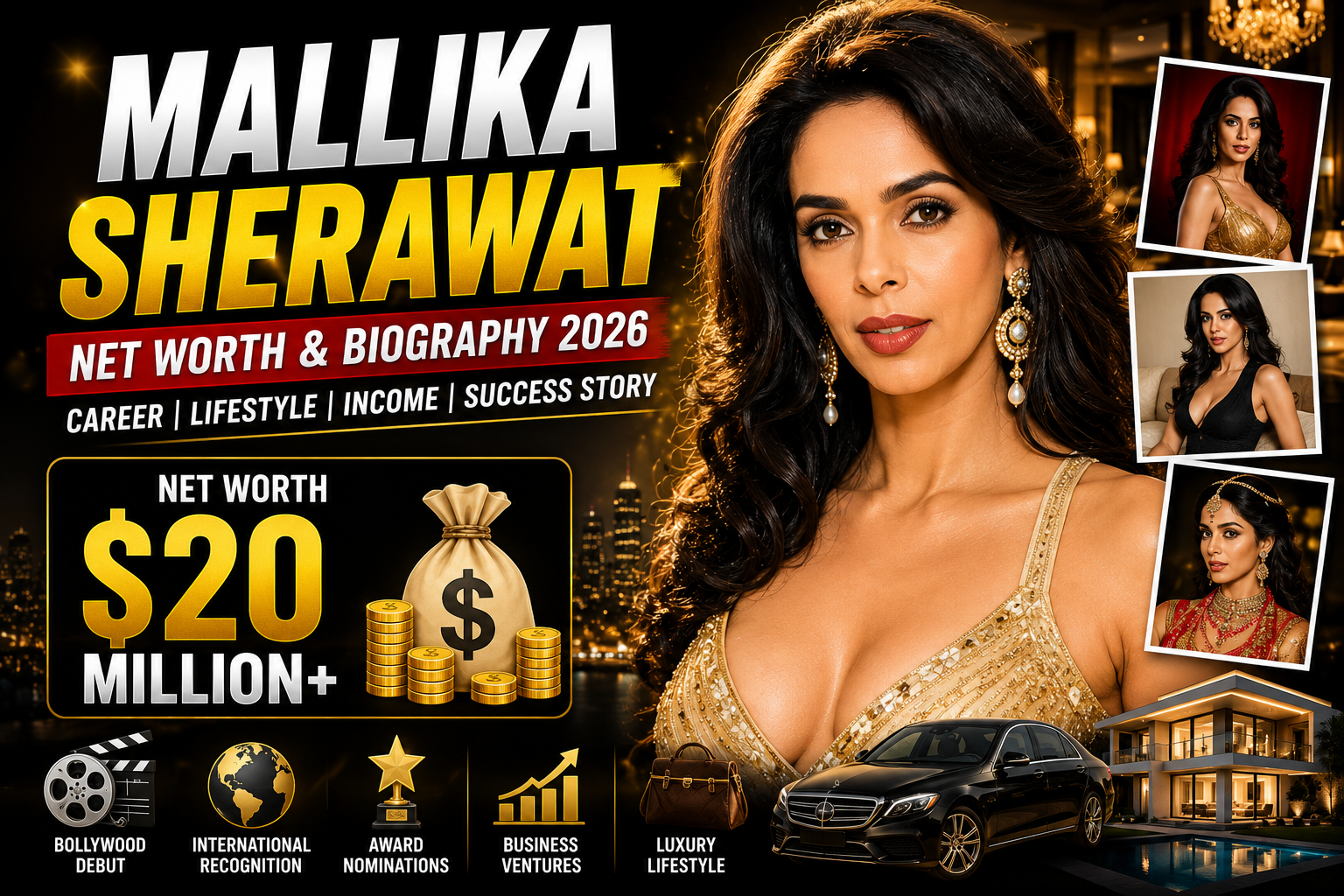 Mallika Sherawat Net Worth and Biography 2026 – Biography Career Income and Lifestyle