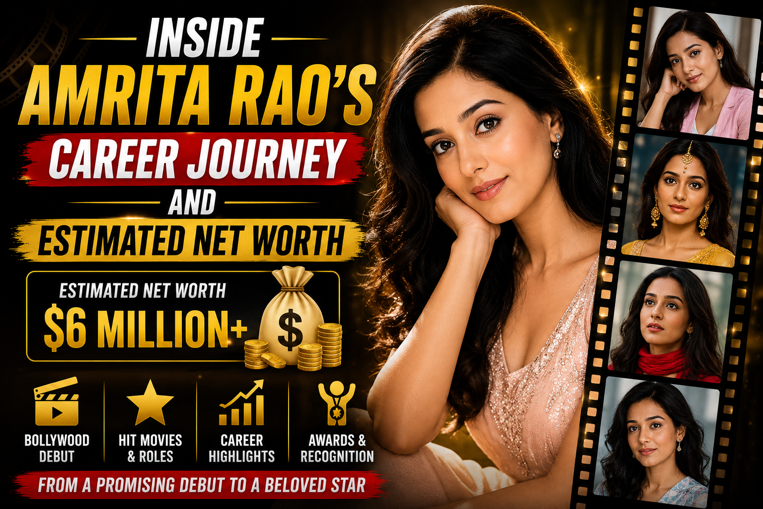 Inside Amrita Rao’s Career Journey and Estimated Net Worth