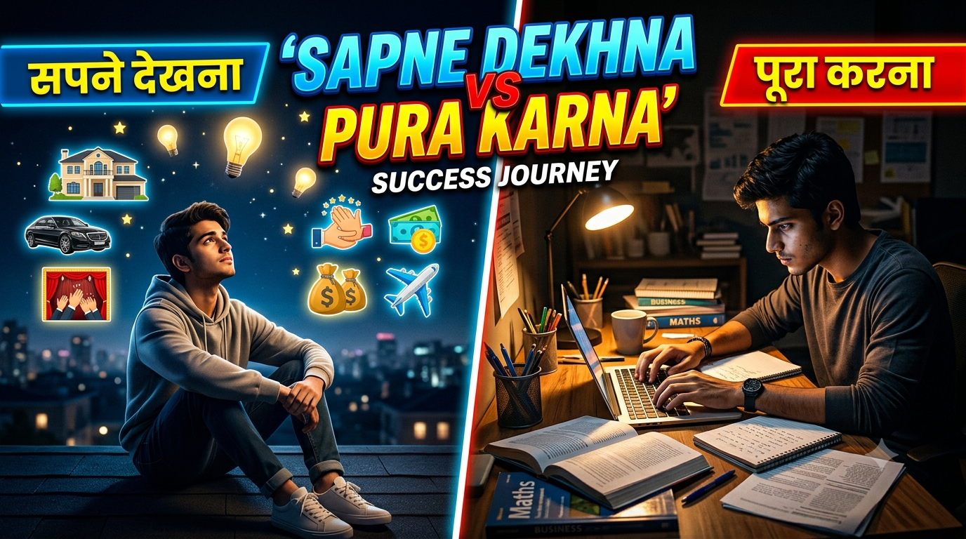 Sapne Sirf Dekhne Se Nahi, Unhe Pura Karne Ki Mehnat Bhi Karni Padti Hai